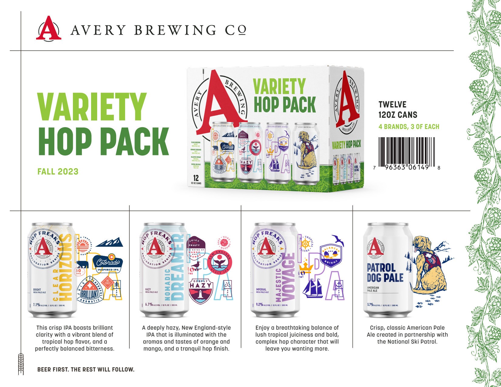slide 4 of 6, Avery Brewing Hop Pack - 12 Pack 12 fl oz Cans, 12 ct; 12 oz