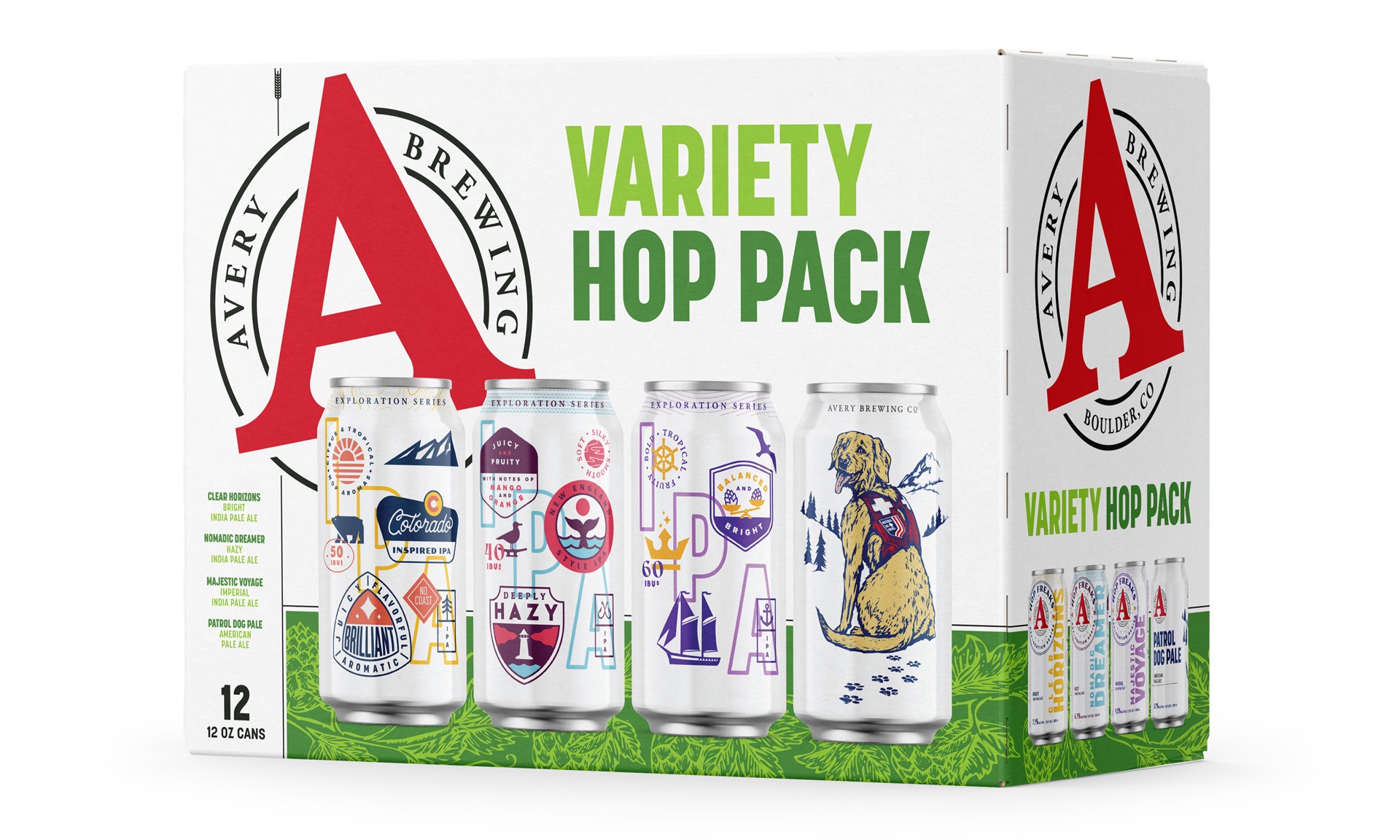 slide 1 of 6, Avery Brewing Hop Pack - 12 Pack 12 fl oz Cans, 12 ct; 12 oz