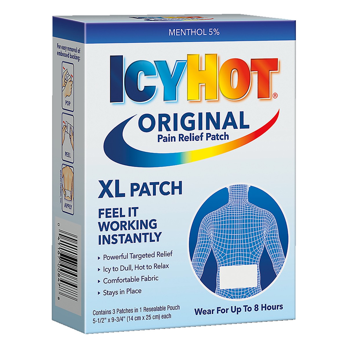 slide 7 of 12, Icy Hot Original Pain Relief Patch XL 3 ea, 3 ct