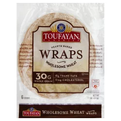 Toufayan Bakeries Wholesome Wheat Wraps