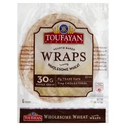 Toufayan Bakeries Wholesome Wheat Wraps