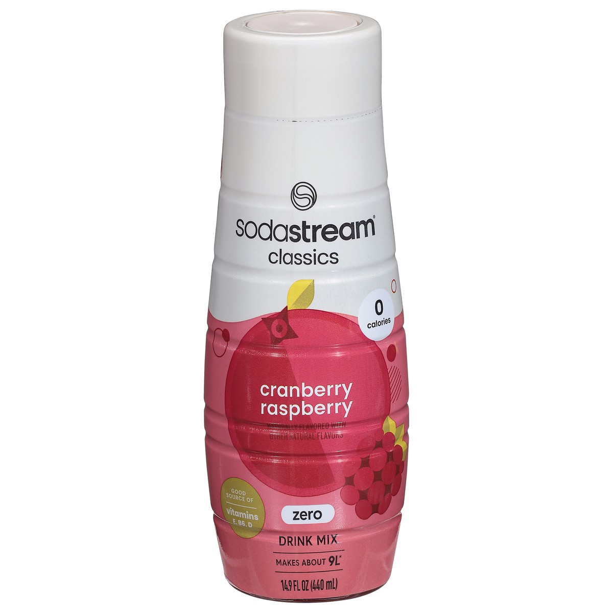 slide 13 of 15, SodaStream Cranberry/Raspberry Sodamix - 14.8 fl oz, 14.8 oz