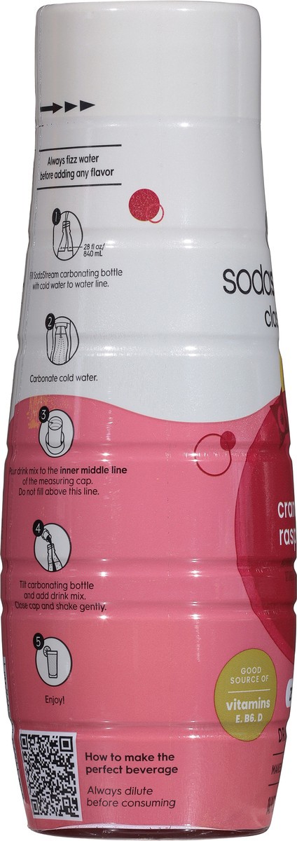 slide 7 of 15, SodaStream Cranberry/Raspberry Sodamix - 14.8 fl oz, 14.8 oz