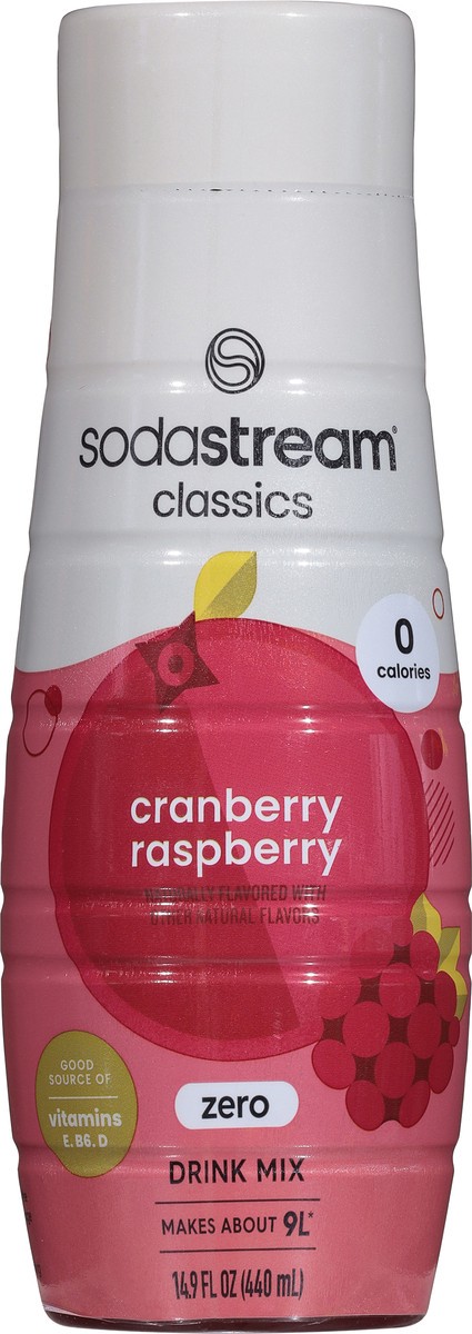 slide 5 of 15, SodaStream Cranberry/Raspberry Sodamix - 14.8 fl oz, 14.8 oz