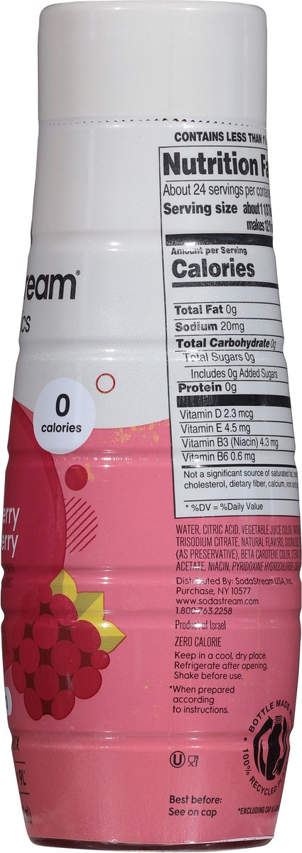 slide 14 of 15, SodaStream Cranberry/Raspberry Sodamix - 14.8 fl oz, 14.8 oz