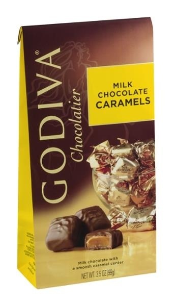 slide 1 of 1, Godiva Milk Chocolate Caramels, 3.5 oz