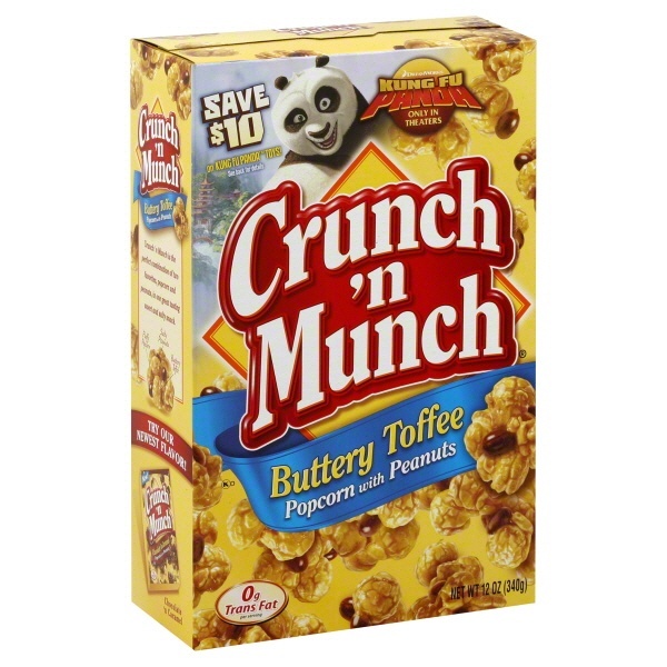 slide 1 of 1, Crunch N Munch Popcorn Buttery Toffee with Peanuts, 10 oz