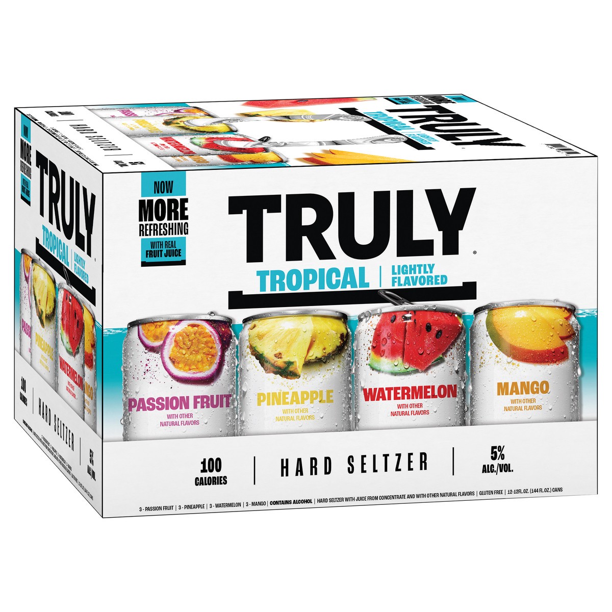 slide 2 of 6, TRULY Hard Seltzer Tropical Variety Pack (12 fl. oz. Can, 12pk.), 12 oz