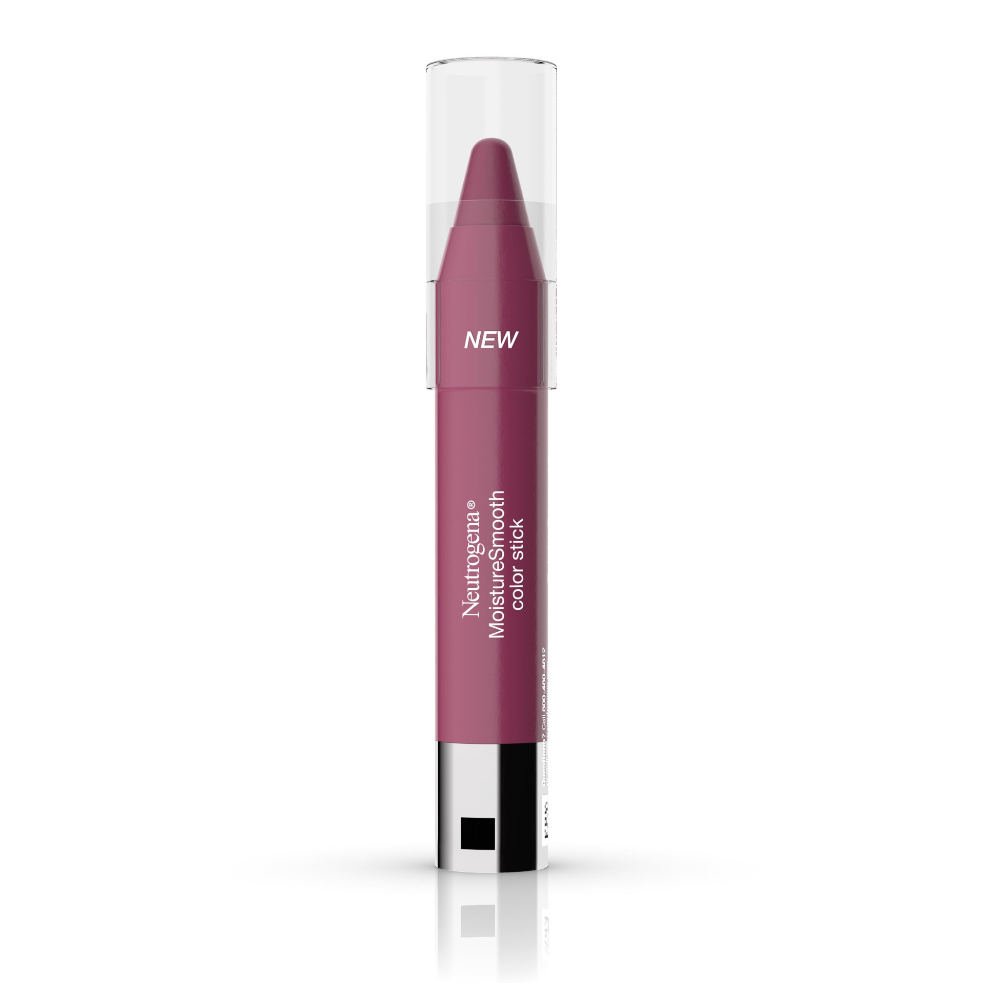 slide 1 of 2, NEUTROGENA MoistureSmooth Color Stick, 40 Bright Berry, .011 Oz, 0.11 oz