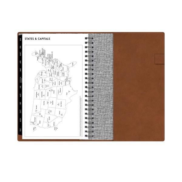 slide 7 of 8, 2025 Blue Sky Weekly/Monthly Refillable Planner Agenda, 5"" X 8"", Tan, January To December, 1 ct