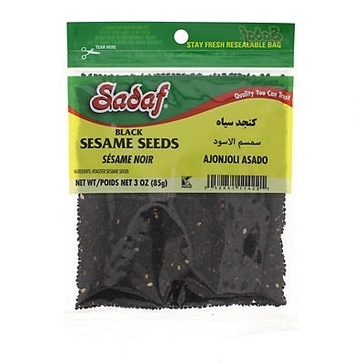 slide 1 of 1, Sadaf Black Sesame Seeds, 3 oz
