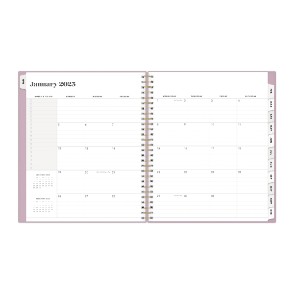 slide 6 of 7, 2025 Day Designer The Everygirl Monthly Planner, 8"" X 10"", Muted Lilac, January To December, 1 ct