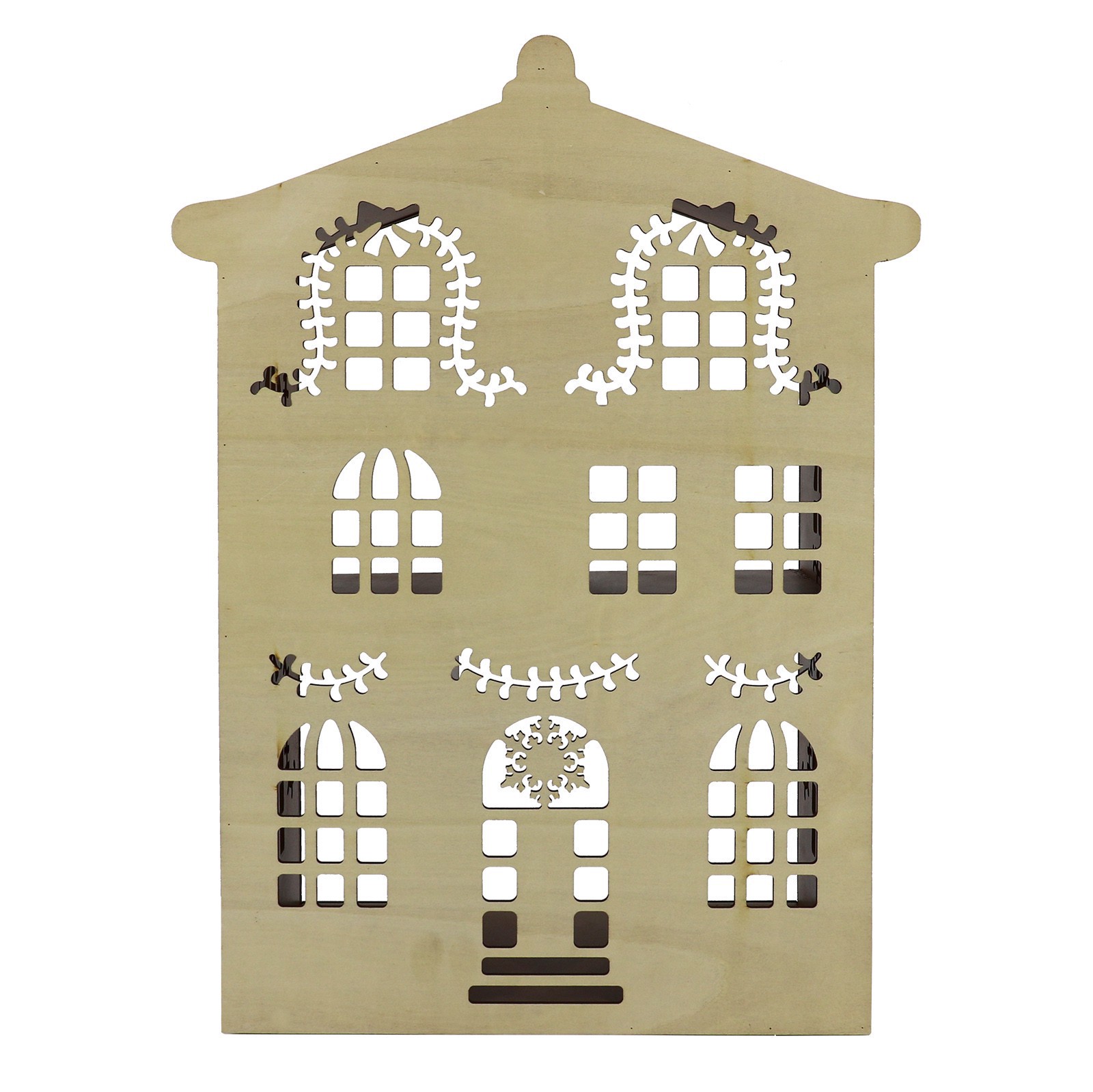 slide 2 of 4, 18" Gingerbread House Wood Cubby By Ashland, 13.13 in x 6.13 in x 18 in