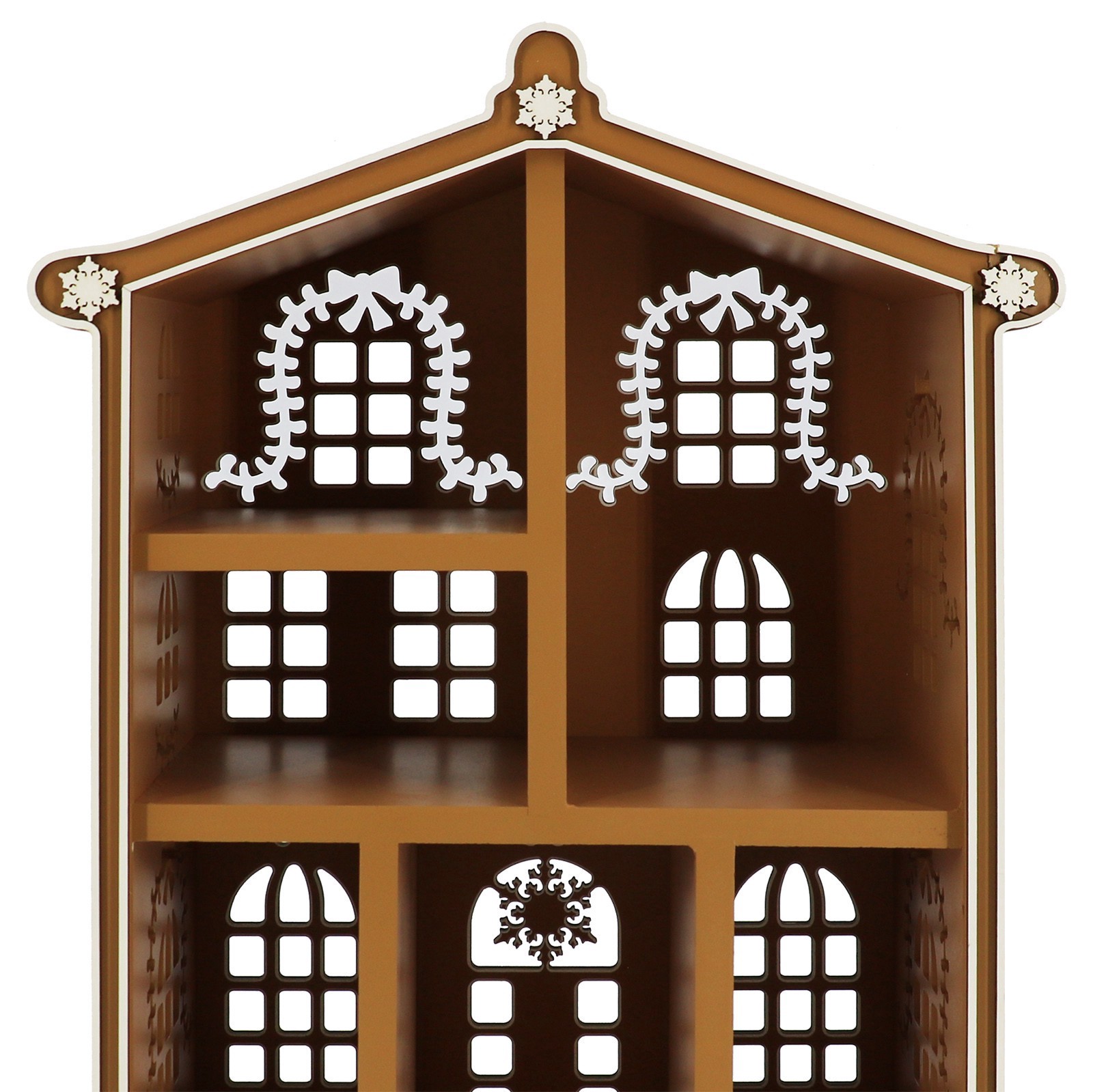 slide 4 of 4, 18" Gingerbread House Wood Cubby By Ashland, 13.13 in x 6.13 in x 18 in