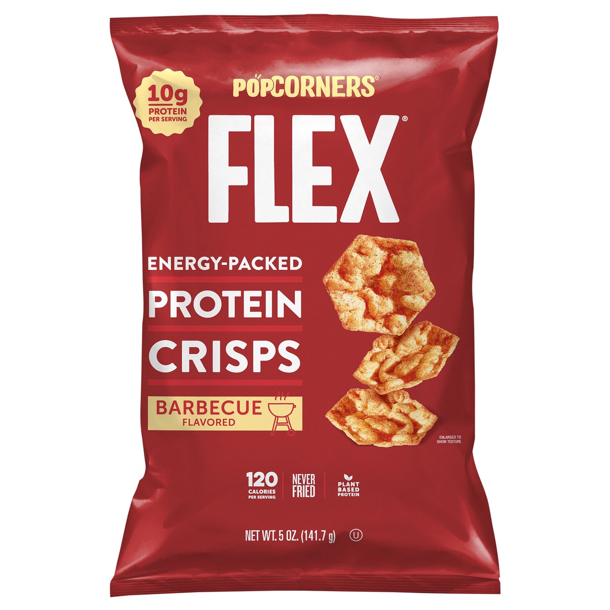 slide 1 of 3, Flex PopCorners Flex Protein Crisps Barbecue Flavored 5 Oz, 5 oz