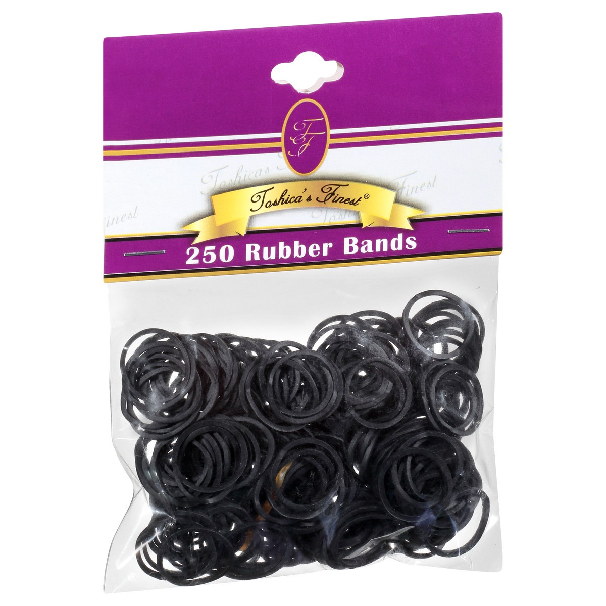 slide 4 of 9, Toshica's Finest Rubber Bands, Black, 1 ct