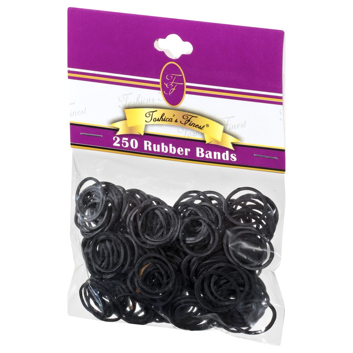 slide 5 of 9, Toshica's Finest Rubber Bands, Black, 1 ct