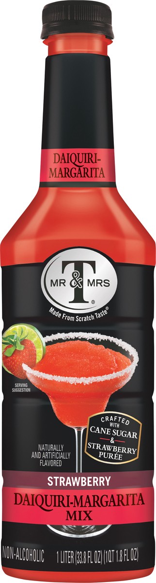slide 5 of 7, Mr & Mrs T Strawberry Daiquiri Margarita Mix- 1 liter, 1 liter