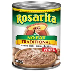 Rosarita No Fat Traditional Refried Beans 30 oz