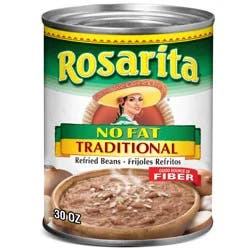 Rosarita No Fat Traditional Refried Beans 30 oz