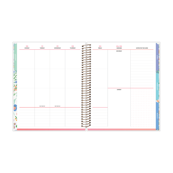 slide 7 of 9, 2025 Blue Sky Weekly/Monthly Planning Calendar, 7"" X 9"", Cheerful, January 2025 To December 2025, 1 ct
