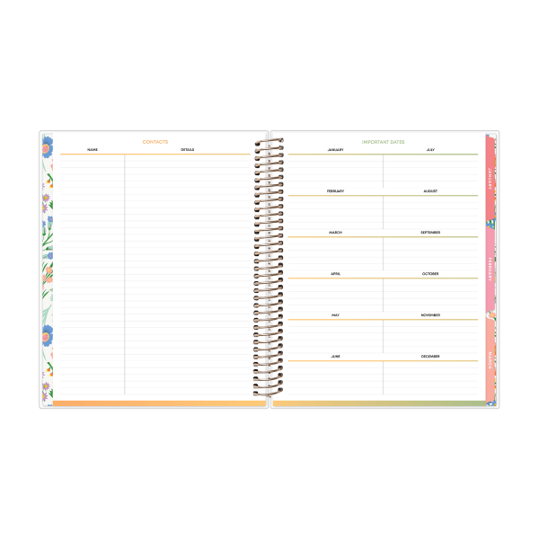 slide 5 of 9, 2025 Blue Sky Weekly/Monthly Planning Calendar, 7"" X 9"", Cheerful, January 2025 To December 2025, 1 ct