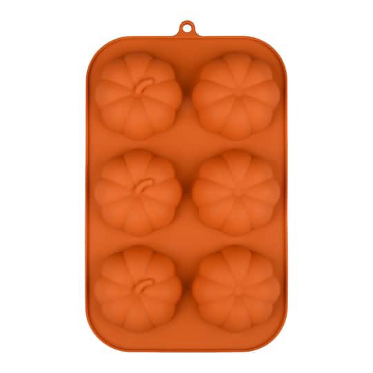 slide 1 of 4, Pumpkin Silicone Treat Mold By Makery, 7 in x 11 in