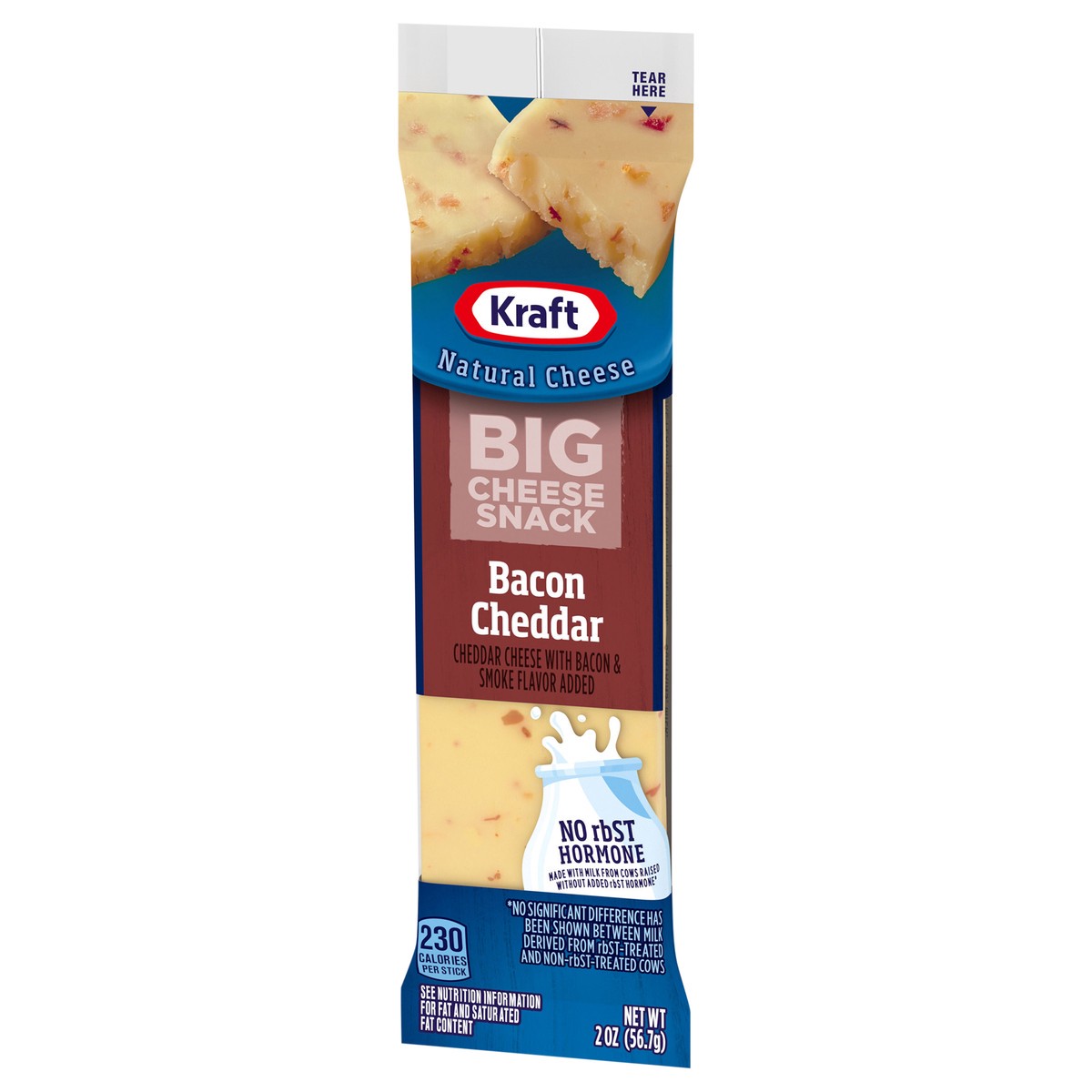 slide 3 of 14, Kraft Bacon Cheddar Big Cheese Snack Bar, 2 oz Stick, 2 oz