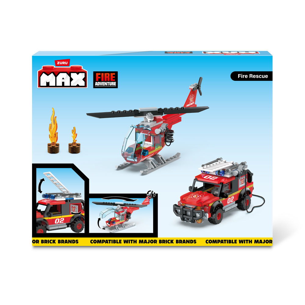 slide 2 of 2, Zuru Max Fire Adventure Playset, 238 ct