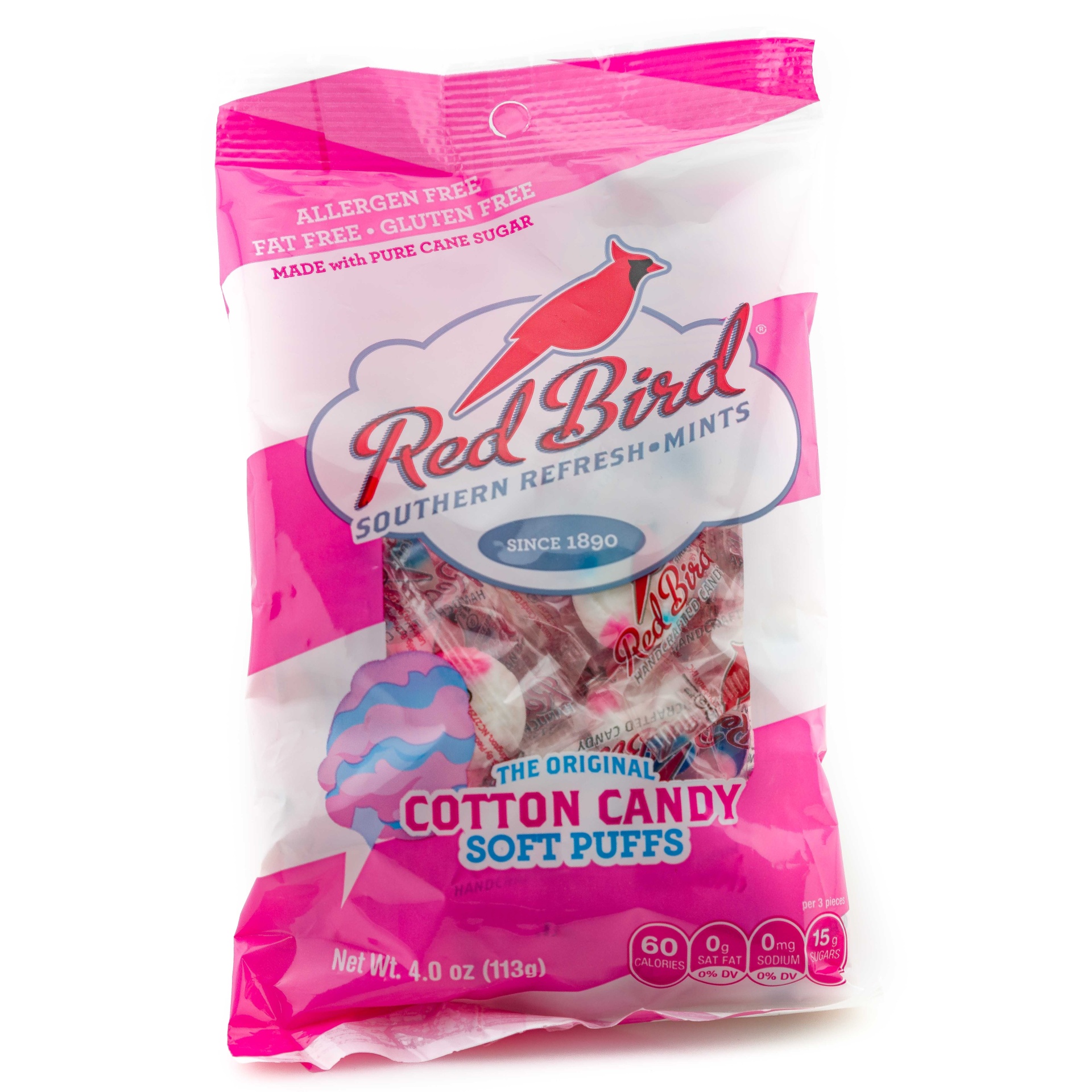 slide 1 of 8, Red Bird Cotton Candy Soft Puffs, 4 oz