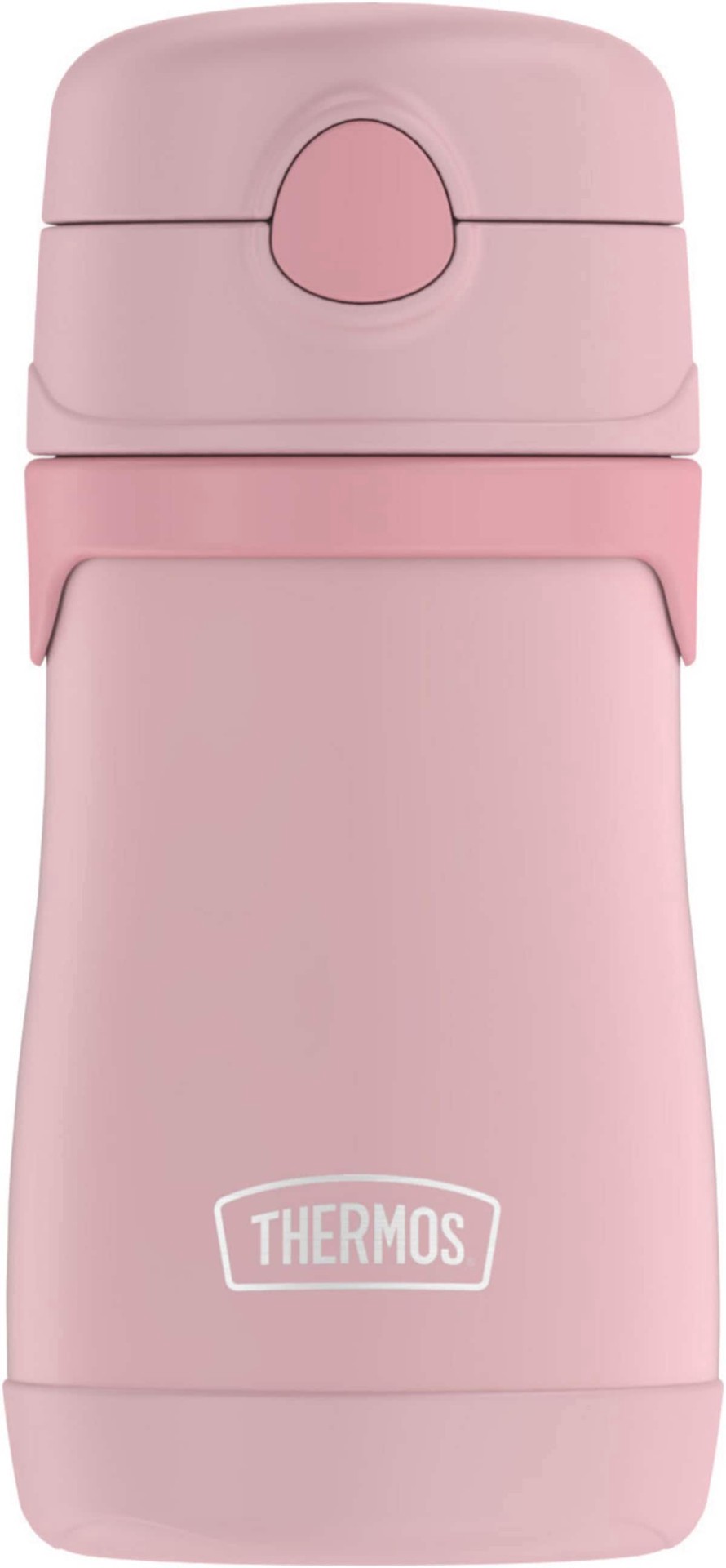 slide 1 of 5, Thermos Foogo Straw Bottle - Pink, 10 oz