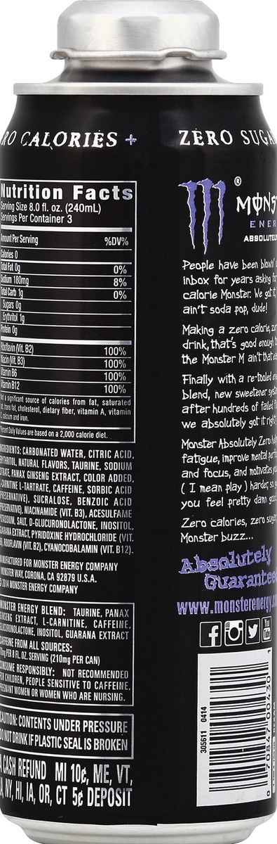 slide 3 of 7, Monster Energy Drink- 24 oz, 24 oz