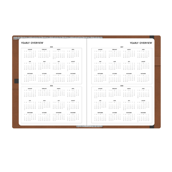 slide 2 of 7, 2025 Blue Sky Monthly Refillable Planning Calendar, 7"" X 9"", Tan, January To December, 1 ct
