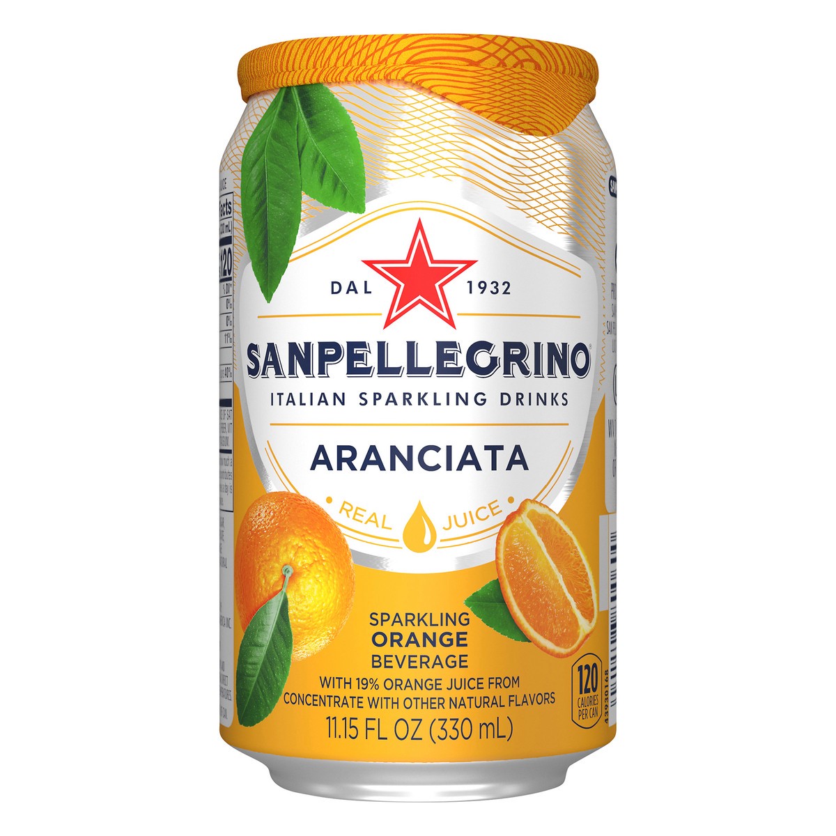 slide 4 of 9, SANPELLEGRINO Sparkling Fruit Beverages, Aranciata/Orange 11.15-ounce cans, 11.15 oz