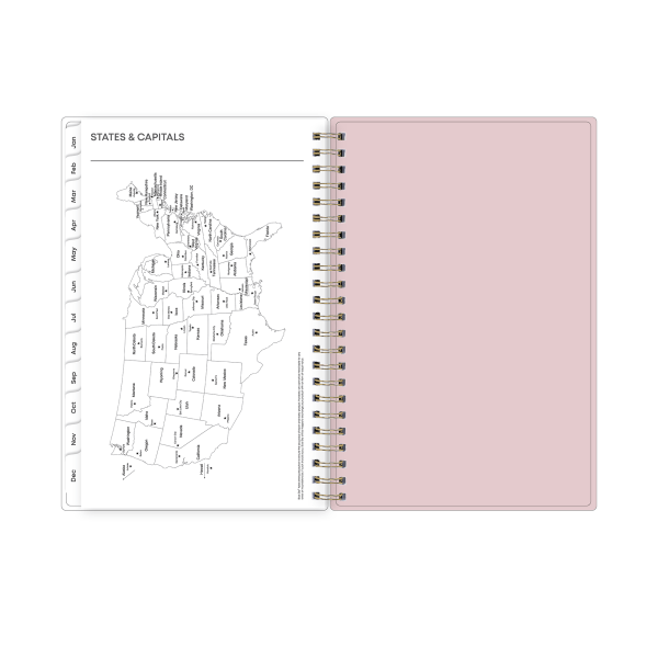 slide 6 of 7, 2025 Blue Sky Weekly/Monthly Planning Calendar, 5"" X 8"", Watercolor Peonies, January 2025 To December 2025, 1 ct