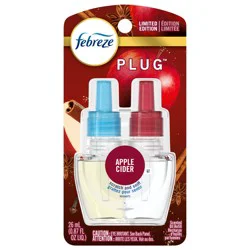 Febreze Plug In Air Freshener, Odor-Fighting Scented Oil Refill, Baked Cinnamon Apples, 1 Refill