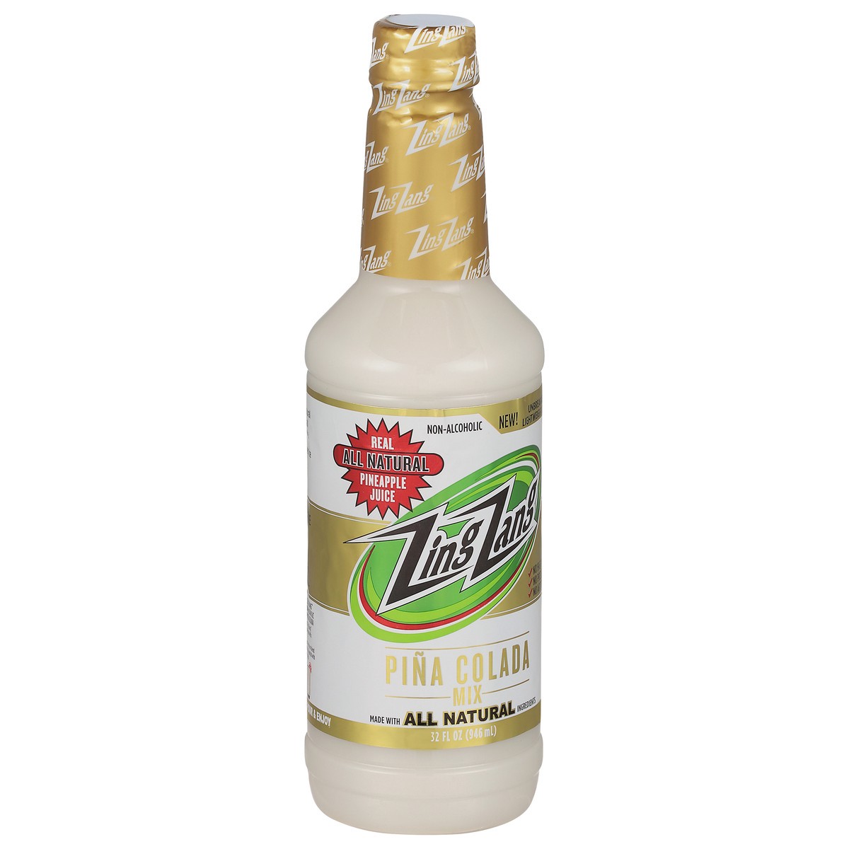 slide 6 of 9, Zing Zang Amazing Pina Colada Mix, Non-Alcoholic Cocktail Mixer, 32 Fl Oz Bottle, 32 fl oz