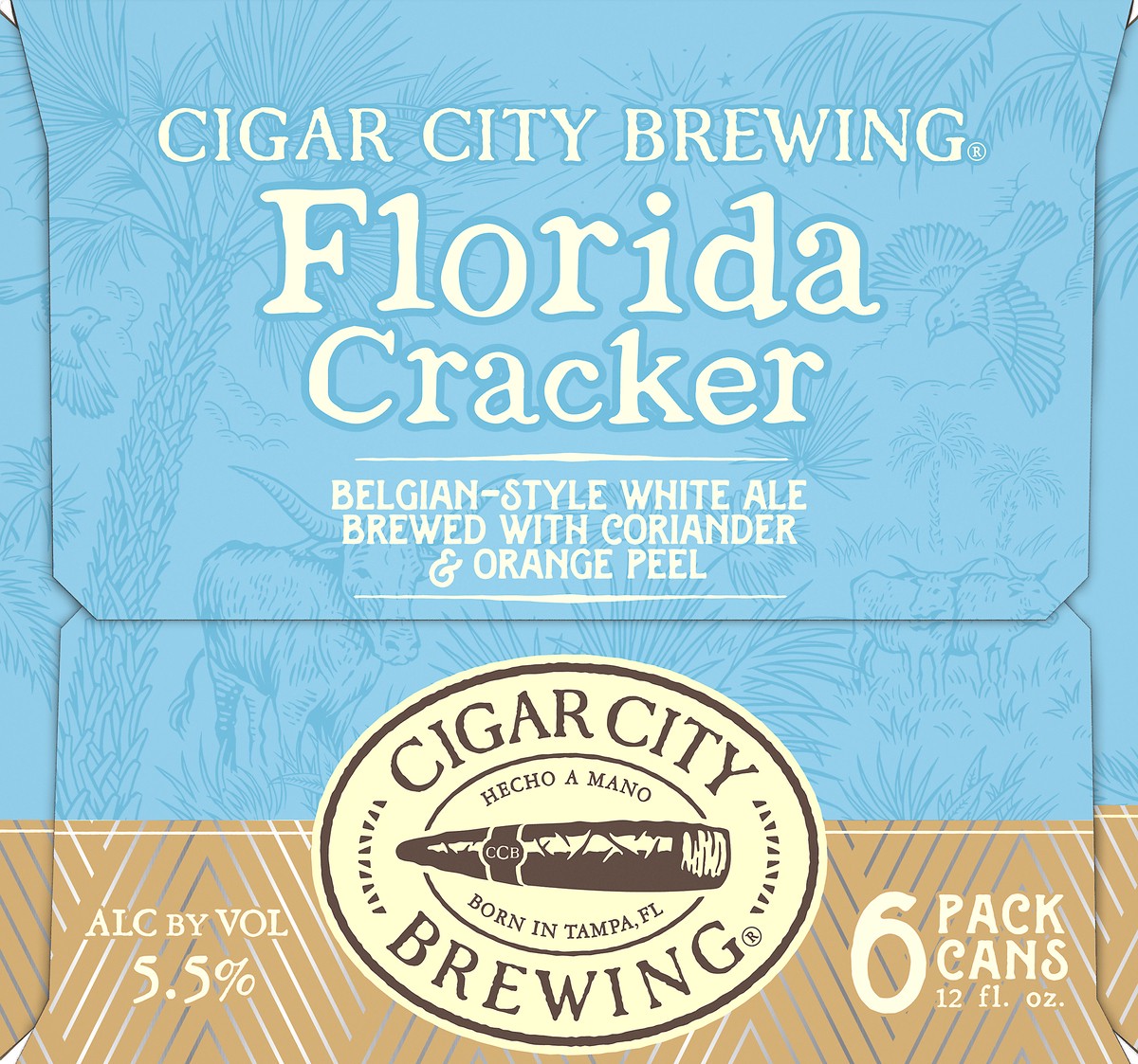 slide 5 of 7, Cigar City Frost Proof Belgian Style White Ale 6 Pack 12 oz can, 12 oz