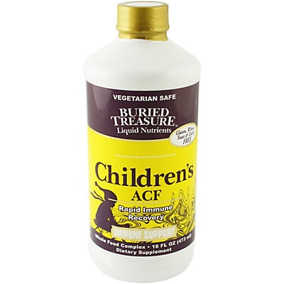 slide 1 of 1, Buried Treasure Children's Acute Cold And Flu, 16 fl oz