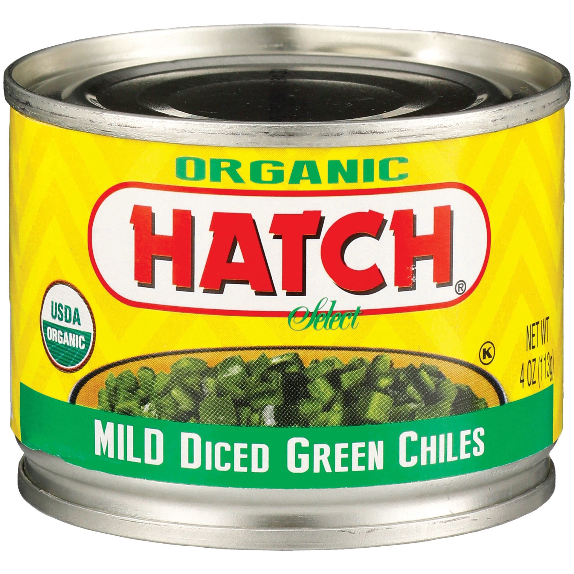 slide 1 of 1, Hatch Organic Mild Diced Green Chiles, 4 oz