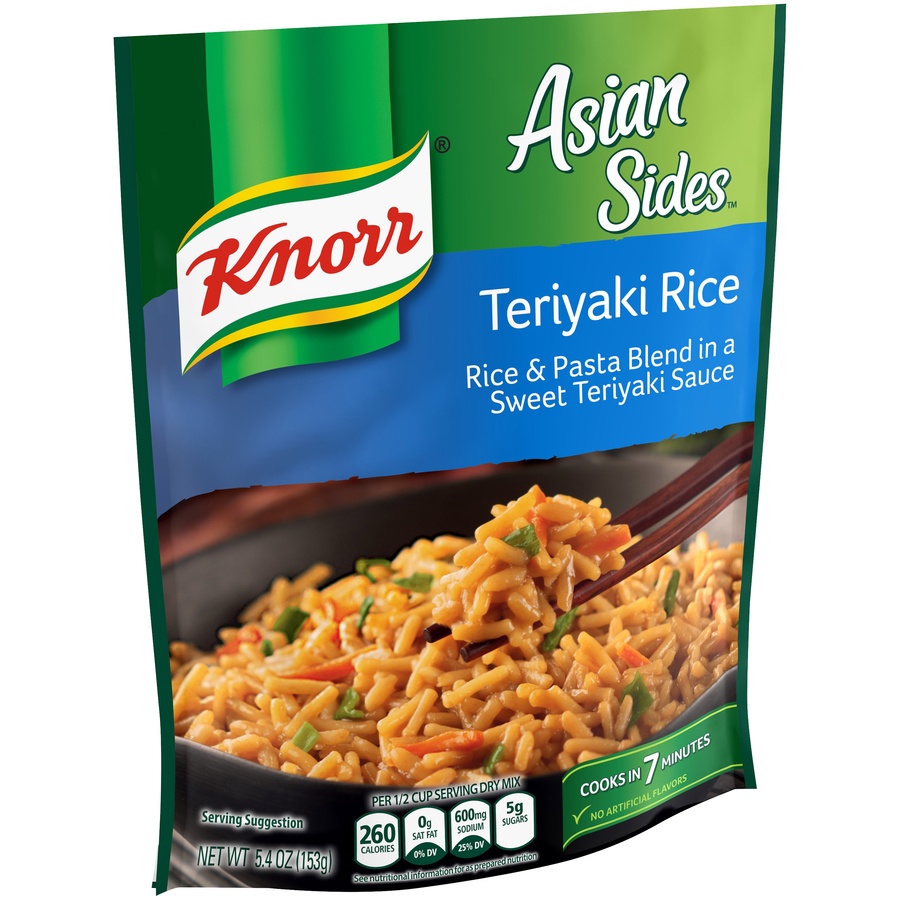 slide 2 of 5, Knorr Asian Sides Teriyaki Rice, 5.4 oz