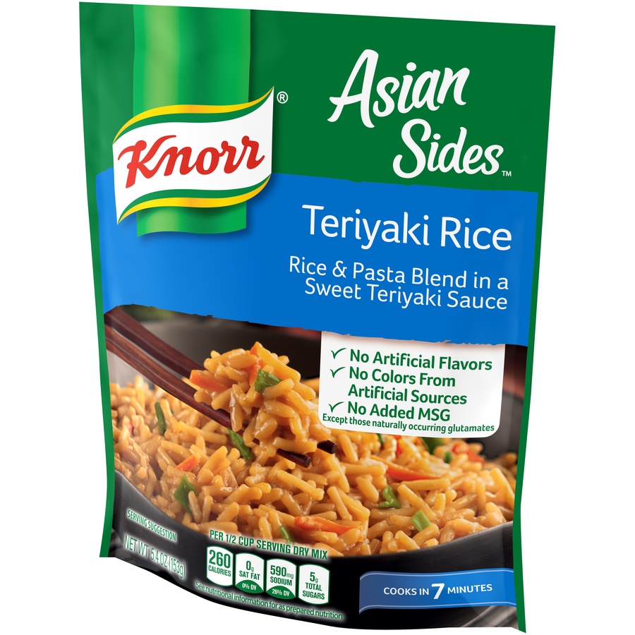 slide 3 of 5, Knorr Asian Sides Teriyaki Rice, 5.4 oz
