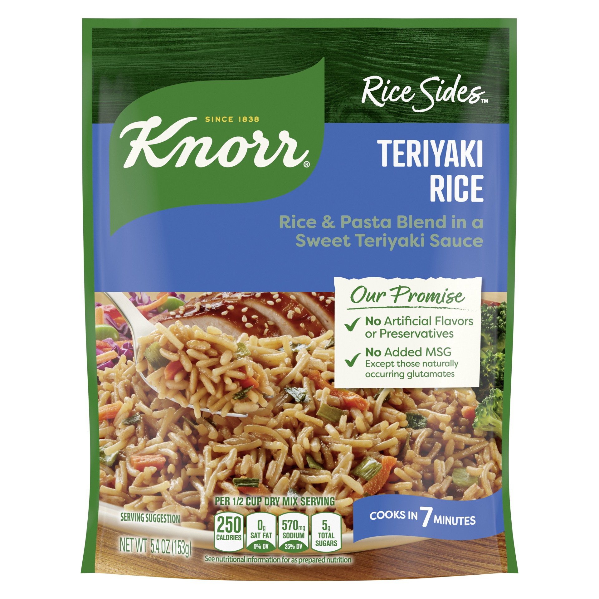 slide 1 of 3, Knorr Rice Sides Teriyaki, 5.4 oz, 5.4 oz