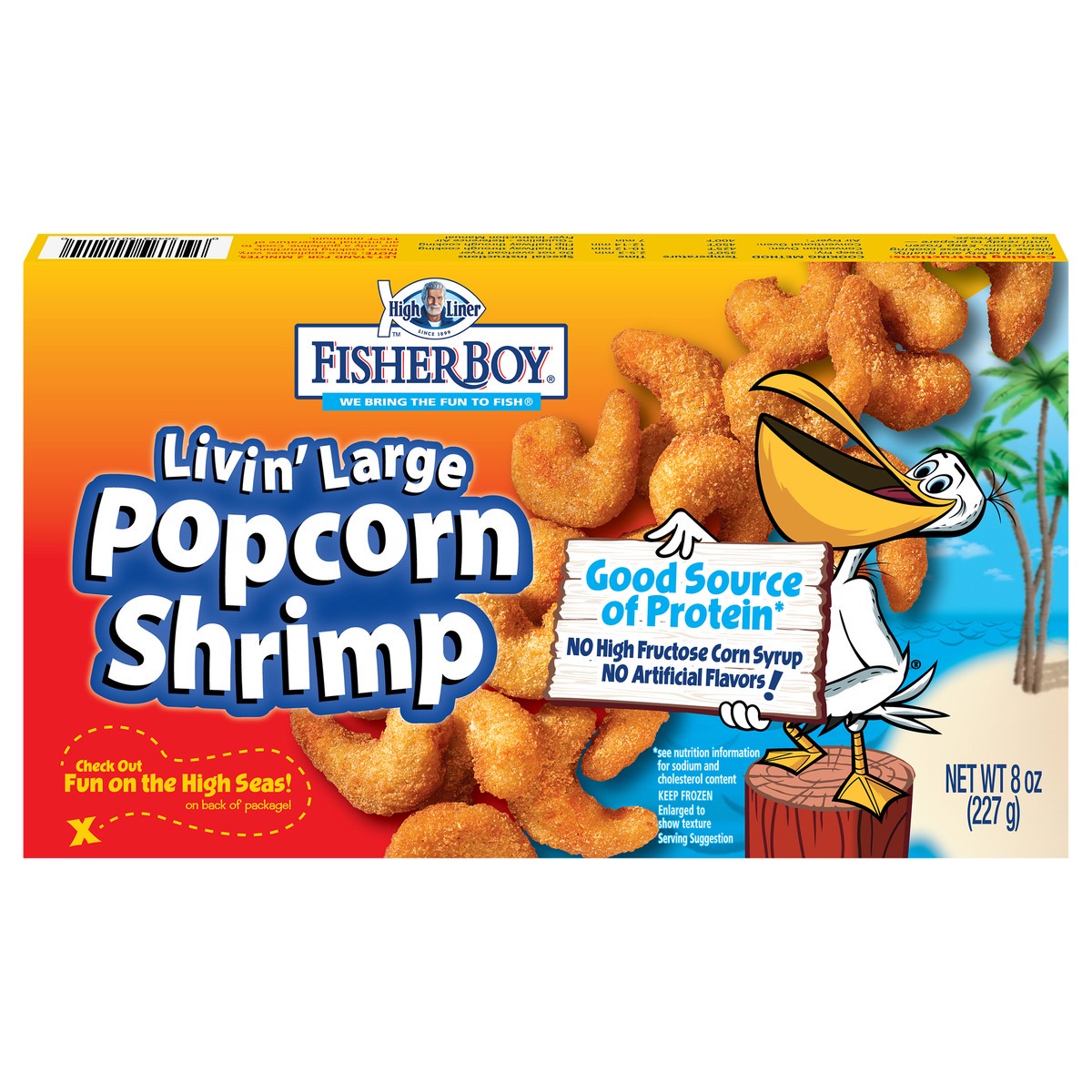 Fisher Boy Livin' Large Popcorn Shrimp 8 oz 8 oz