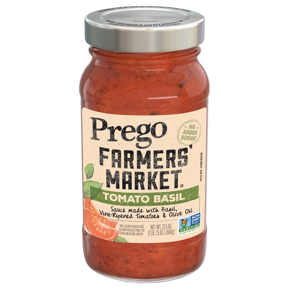 slide 1 of 5, Prego Farmers' Market Tomato & Basil Sauce 23.5 oz, 23.5 oz