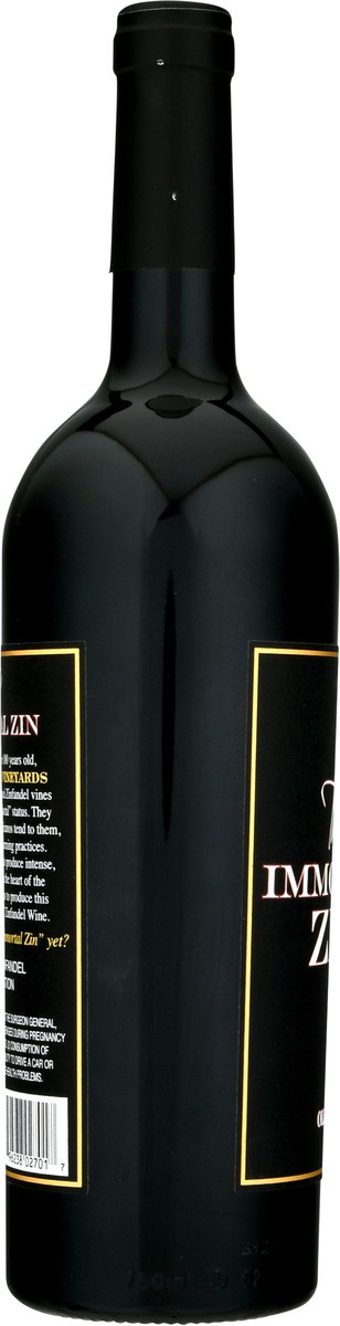 slide 7 of 9, The Immortal Zin Old Vine Zinfandel 750 ml, 750 ml