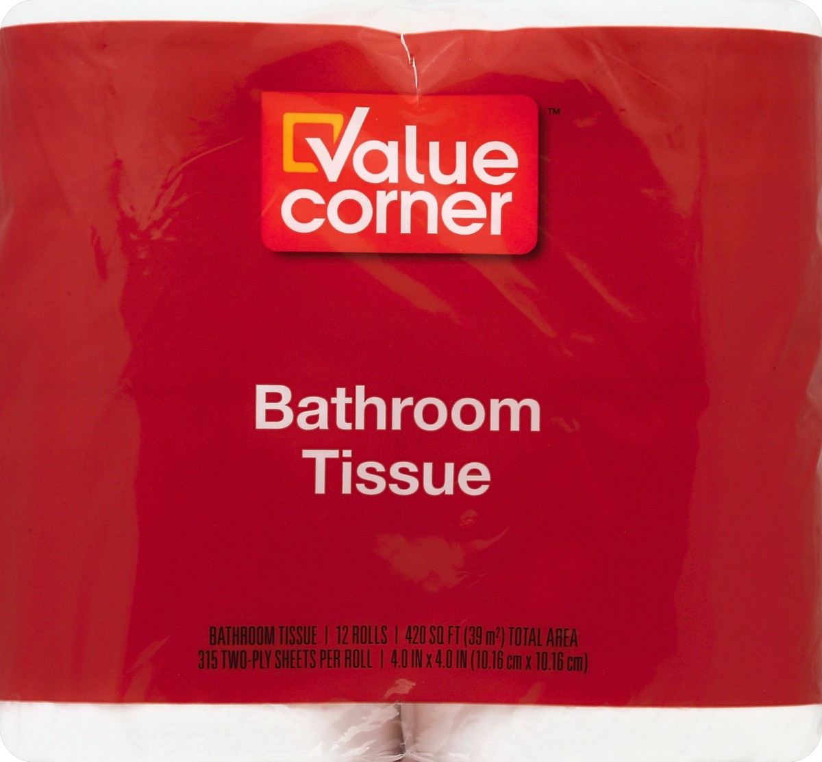 slide 4 of 6, Value Corner Bathroom Tissue Two-Ply, 12 ct