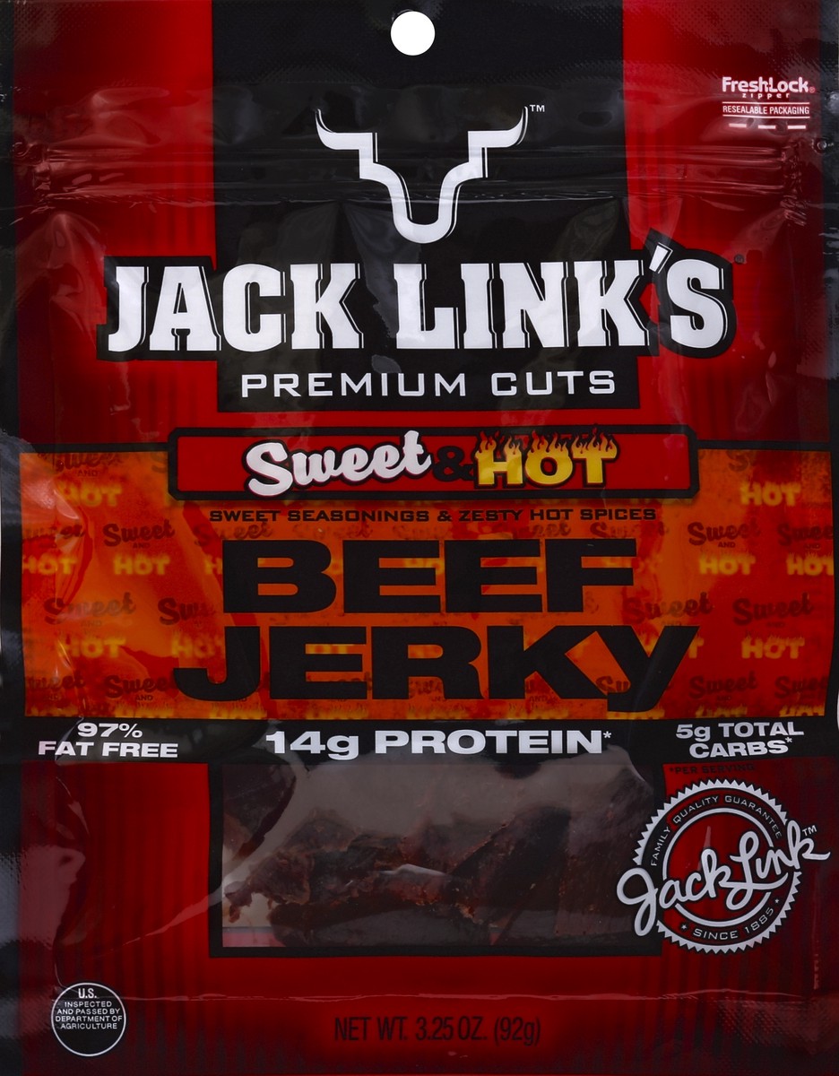 slide 3 of 3, Jack Link's Sweet and Hot Beef Jerky, 3.25 oz