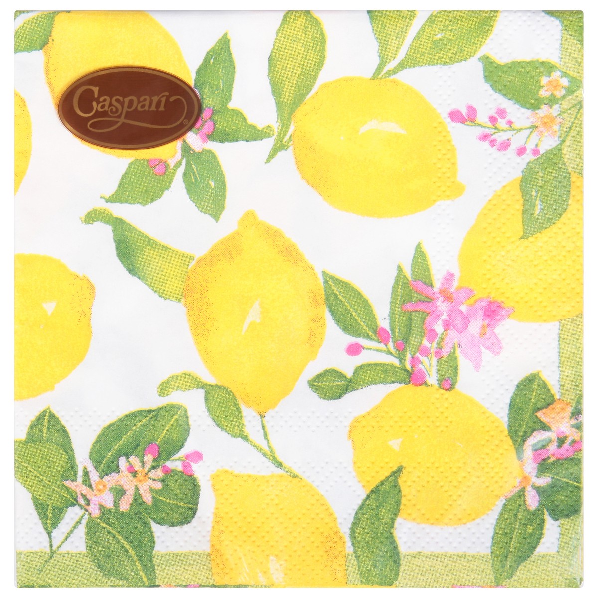 slide 12 of 12, Caspari Triple Ply Limoncello Napkins 20 ea, 