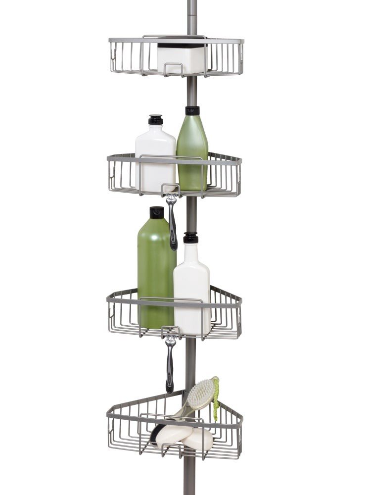 slide 1 of 1, Zenna Home 4-Tier Pole Caddy, 1 ct